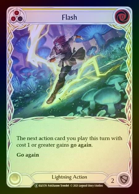 【RF】[Lightning] Flash (yellow) [UL-ELE178-R] Rainbow Foil