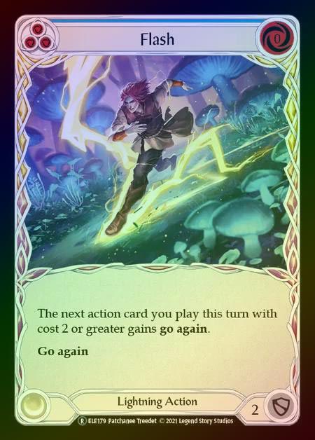 【RF】[Lightning] Flash (blue) [UL-ELE179-R] Rainbow Foil