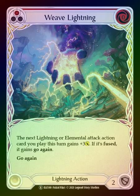 【RF】[Lightning] Weave Lightning (red) [UL-ELE180-R] Rainbow Foil