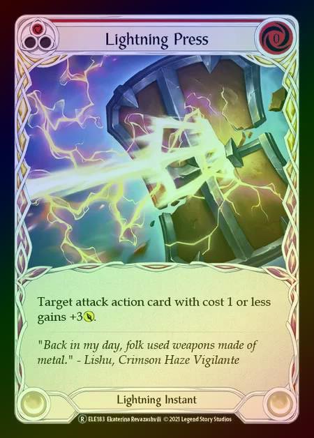 【RF】[Lightning] Lightning Press (red) [UL-ELE183-R] Rainbow Foil