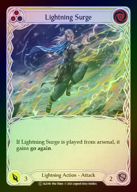 【RF】[Lightning] Lightning Surge (yellow) [UL-ELE190-C] Rainbow Foil