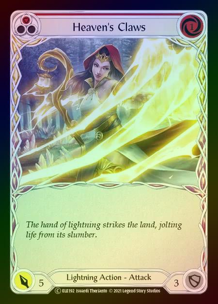 【RF】[Lightning] Heaven's Claws (red) [UL-ELE192-C] Rainbow Foil