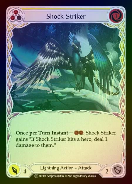 【RF】[Lightning] Shock Striker (yellow) [UL-ELE196-C] Rainbow Foil