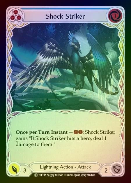 【RF】[Lightning] Shock Striker (blue) [UL-ELE197-C] Rainbow Foil