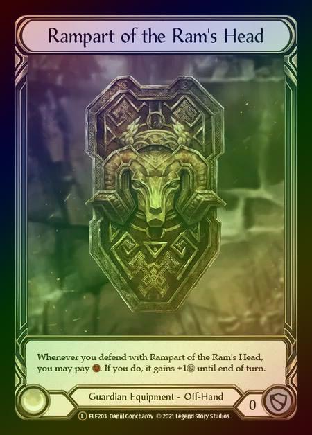 【RF】[Guardian] Rampart of the Ram's Head [UL-ELE203-L] Rainbow Foil