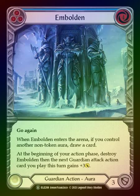 【RF】[Guardian] Embolden (blue) [UL-ELE208-R] Rainbow Foil