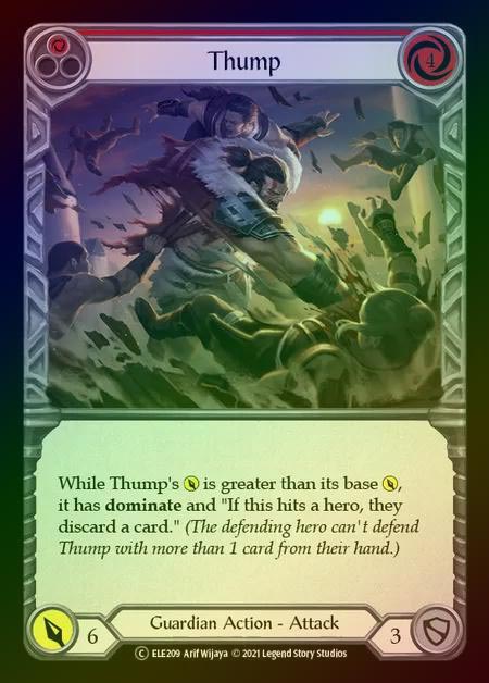 【RF】[Guardian] Thump (red) [UL-ELE209-C] Rainbow Foil