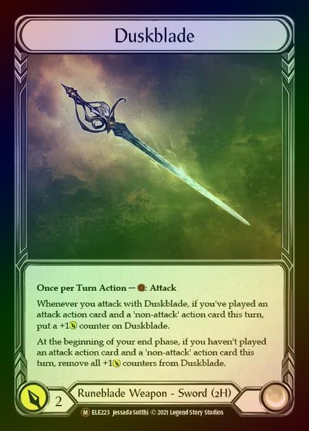 【RF】[Runeblade] Duskblade [UL-ELE223-M] Rainbow Foil