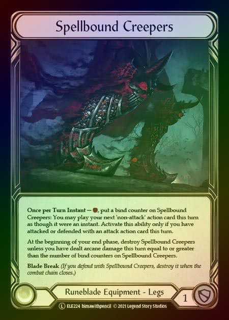 【RF】[Runeblade] Spellbound Creepers [UL-ELE224-L] Rainbow Foil