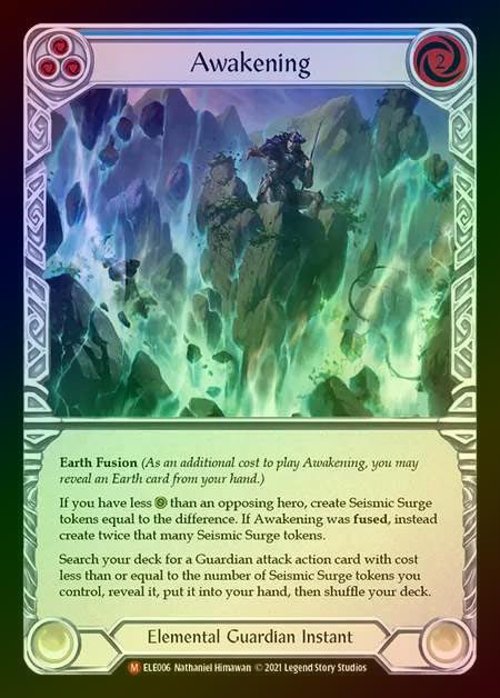 【RF】[Elemental Guardian] Awakening [1st-ELE006-M] Rainbow Foil