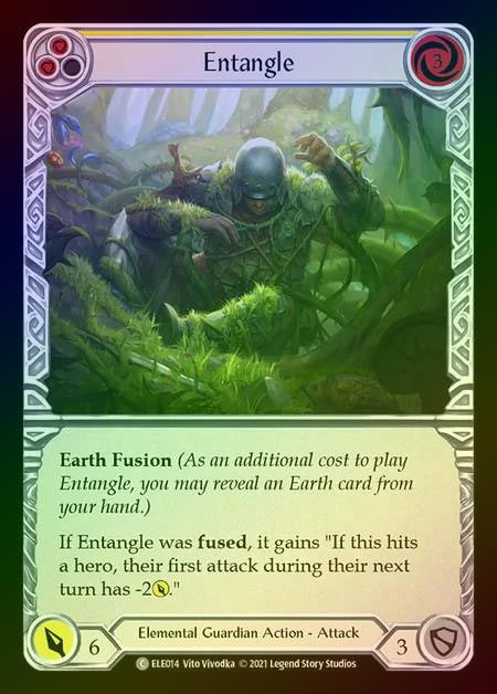 【RF】[Elemental Guardian] Entangle [1st-ELE014-C] (yellow) Rainbow Foil