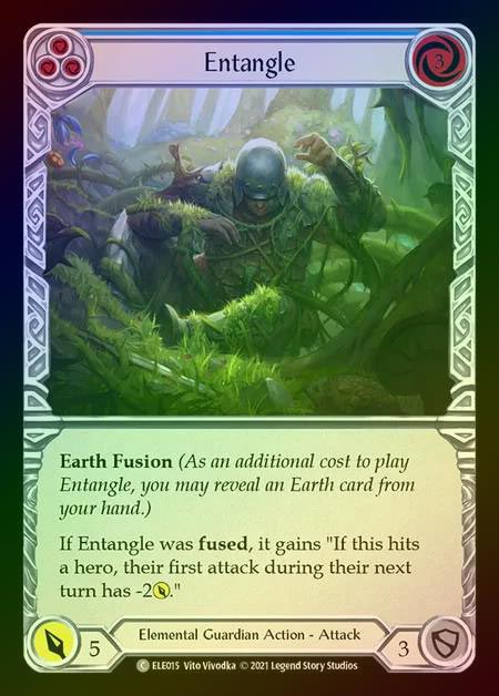 【RF】[Elemental Guardian] Entangle [1st-ELE015-C] (blue) Rainbow Foil