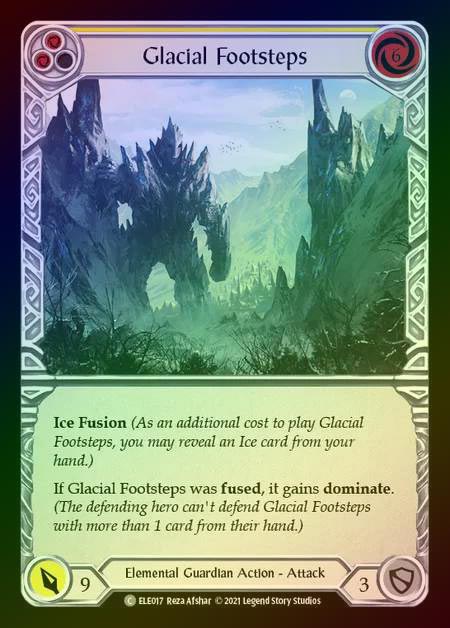 【RF】[Elemental Guardian] Glacial Footsteps [1st-ELE017-C] (yellow) Rainbow Foil