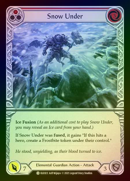 【RF】[Elemental Guardian] Snow Under [1st-ELE022-C] (red) Rainbow Foil