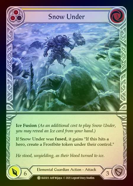 【RF】[Elemental Guardian] Snow Under [1st-ELE023-C] (yellow) Rainbow Foil