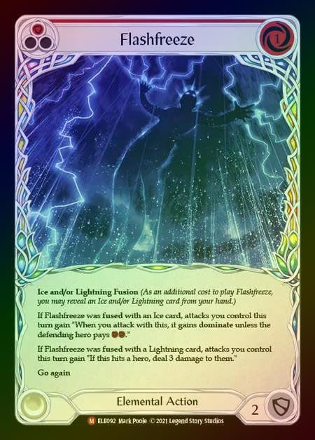 【RF】[Elemental] Flashfreeze [1st-ELE092-M] Rainbow Foil