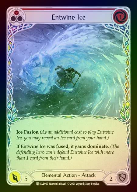 【RF】[Elemental] Entwine Ice [1st-ELE097-C] (red) Rainbow Foil