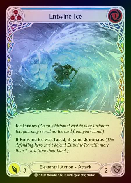 【RF】[Elemental] Entwine Ice [1st-ELE099-C] (blue) Rainbow Foil