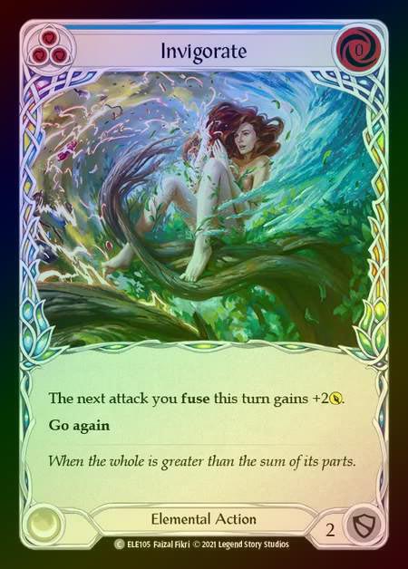 【RF】[Elemental] Invigorate [1st-ELE105-C] (blue) Rainbow Foil