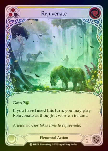 【RF】[Elemental] Rejuvenate [1st-ELE107-C] (yellow) Rainbow Foil