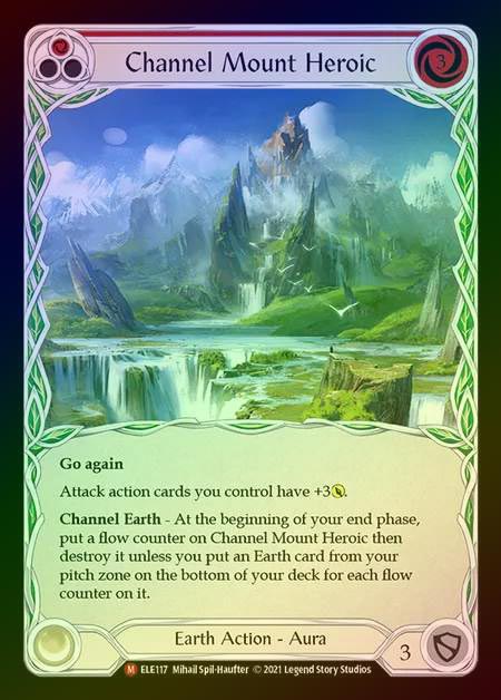 【RF】[Earth] Channel Mount Heroic [1st-ELE117-M] Rainbow Foil