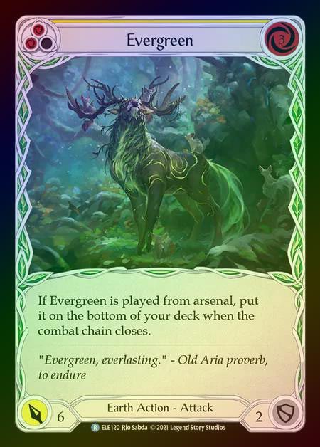 【RF】[Earth] Evergreen [1st-ELE120-R] (yellow) Rainbow Foil