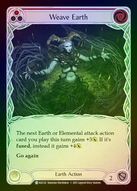 【RF】[Earth] Weave Earth [1st-ELE122-R] (red) Rainbow Foil