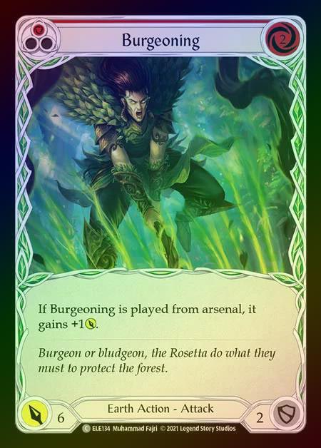 【RF】[Earth] Burgeoning [1st-ELE134-C] (red) Rainbow Foil