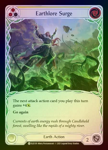 【RF】[Earth] Earthlore Surge [1st-ELE138-C] (yellow) Rainbow Foil