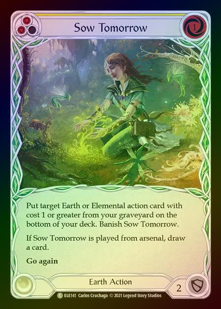 【RF】[Earth] Sow Tomorrow [1st-ELE141-C] (yellow) Rainbow Foil