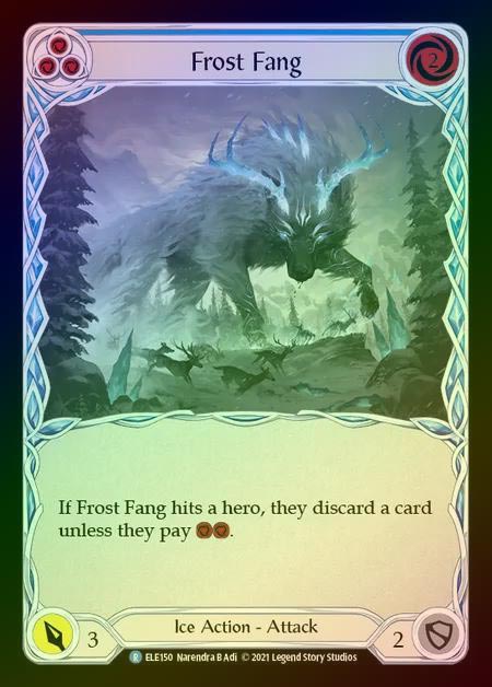 【RF】[Ice] Frost Fang [1st-ELE150-R] (blue) Rainbow Foil