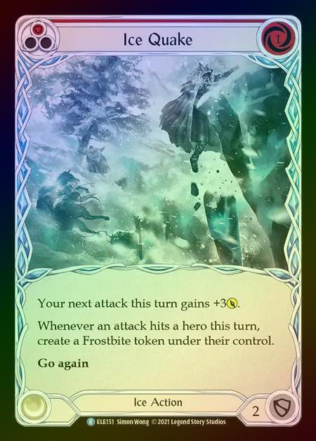 【RF】[Ice] Ice Quake [1st-ELE151-R] (red) Rainbow Foil
