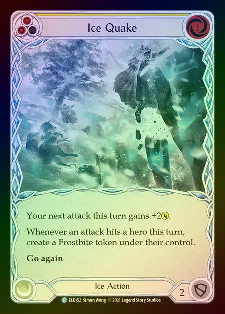 【RF】[Ice] Ice Quake [1st-ELE152-R] (yellow) Rainbow Foil