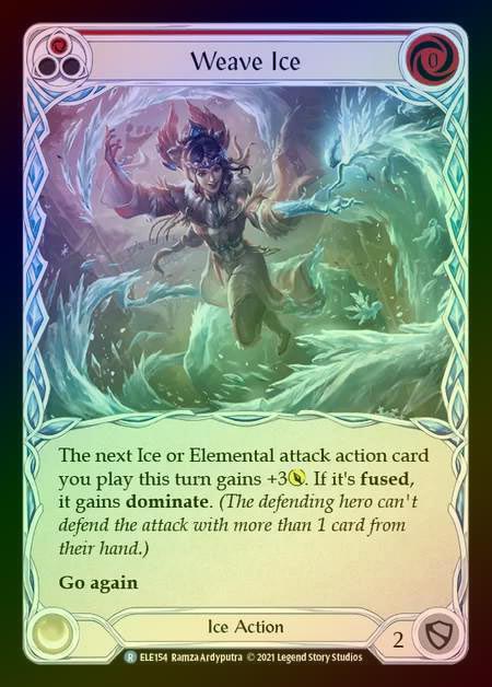 【RF】[Ice] Weave Ice [1st-ELE154-R] (red) Rainbow Foil