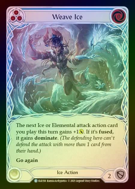 【RF】[Ice] Weave Ice [1st-ELE156-R] (blue) Rainbow Foil