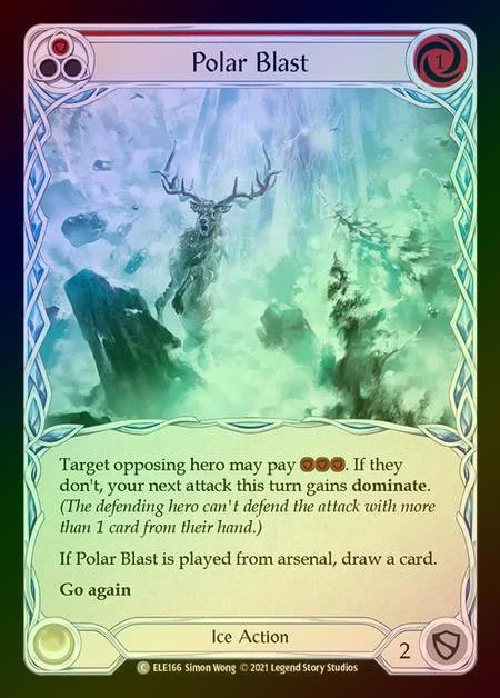 【RF】[Ice] Polar Blast [1st-ELE166-C] (red) Rainbow Foil