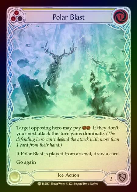 【RF】[Ice] Polar Blast [1st-ELE167-C] (yellow) Rainbow Foil