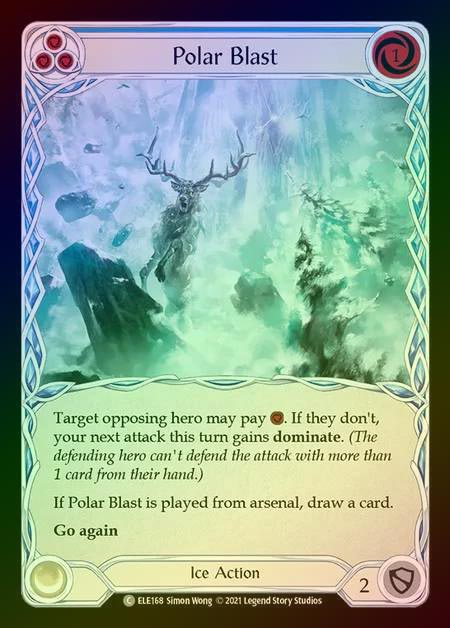 【RF】[Ice] Polar Blast [1st-ELE168-C] (blue) Rainbow Foil