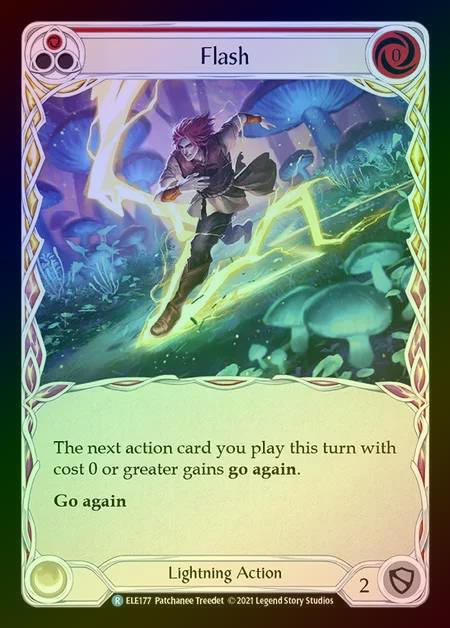 【RF】[Lightning] Flash [1st-ELE177-R] (red) Rainbow Foil
