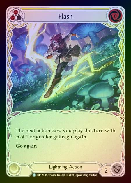 【RF】[Lightning] Flash [1st-ELE178-R] (yellow) Rainbow Foil