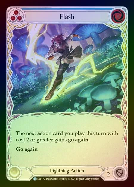 【RF】[Lightning] Flash [1st-ELE179-R] (blue) Rainbow Foil