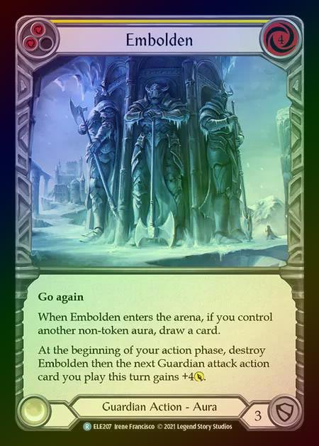 【RF】[Guardian] Embolden [1st-ELE207-R] (yellow) Rainbow Foil