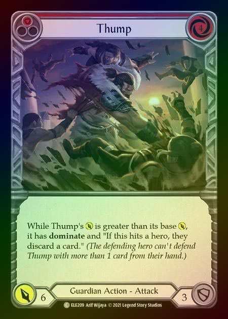 【RF】[Guardian] Thump [1st-ELE209-C] (red) Rainbow Foil