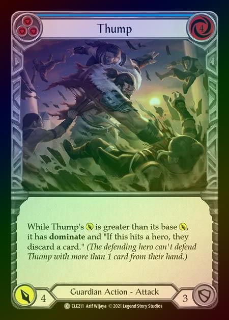【RF】[Guardian] Thump [1st-ELE211-C] (blue) Rainbow Foil