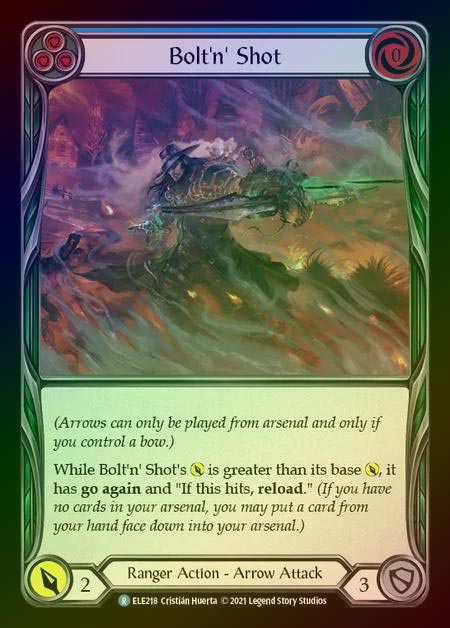 【RF】[Ranger] Bolt'n' Shot [1st-ELE218-R] (blue) Rainbow Foil