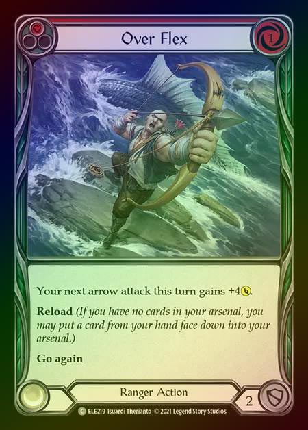 【RF】[Ranger] Over Flex [1st-ELE219-C] (red) Rainbow Foil