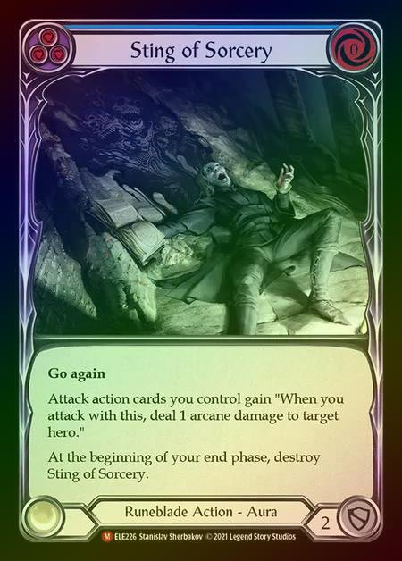 【RF】[Runeblade] Sting of Sorcery [1st-ELE226-M] Rainbow Foil