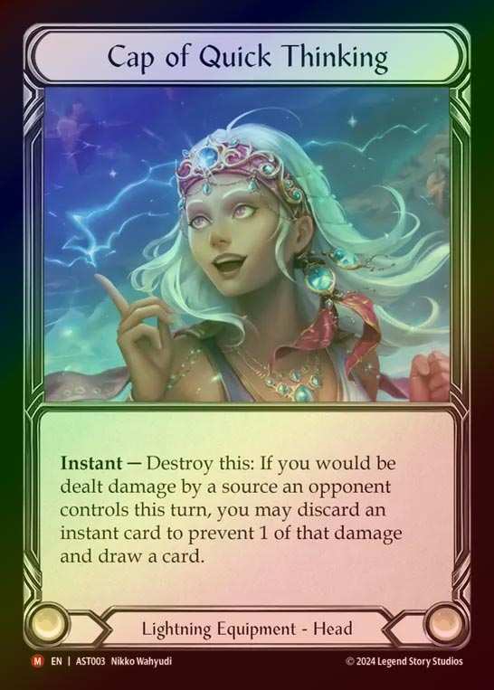 【RF】【EN】[Lightning] 光速思考のターバン/Cap of Quick Thinking [AST003-M]
