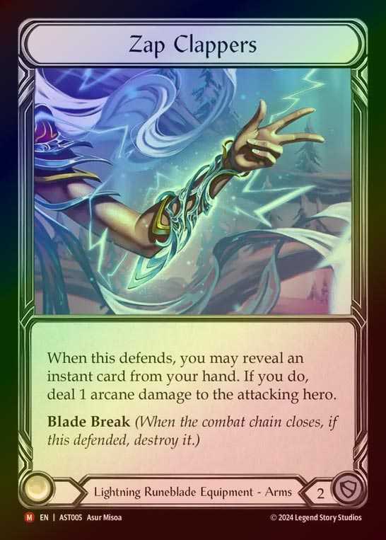 【RF】【EN】[Lightning Runeblade] 電撃クラップ/Zap Clappers [AST005-M]