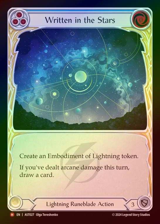 【RF】【EN】[Lightning Runeblade] 星詠み/Written in the Stars [AST027-M]